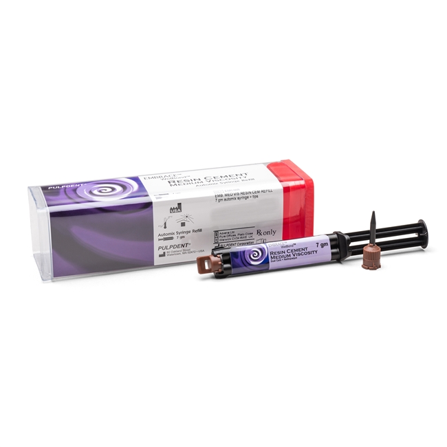 Pulpdent EMCMR Embrace WetBond Automix - Cemento Resina Media Viscosit&agrave; Siringa 7g